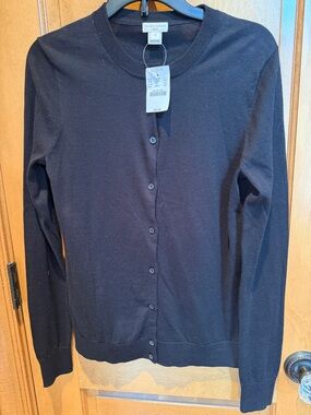 NWT JCrew  black cardigan